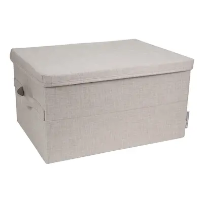 Béžový látkový úložný box s víkem 34x45x25 cm Soft Storage – Bigso Box of Sweden