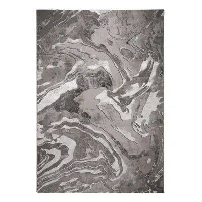 Koberec v šedo-stříbrné barvě 160x230 cm Marbled – Flair Rugs