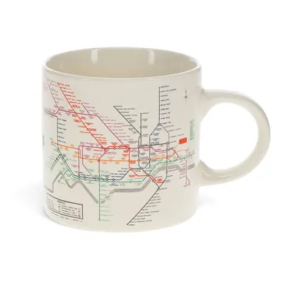 Béžový keramický hrnek 350 ml Heritage Tube Map – Rex London