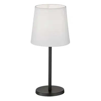 Černobílá stolní lampa s textilním stínidlem (výška 30 cm) Eve – Fischer & Honsel