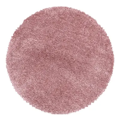 Růžový kulatý koberec ø 160 cm Fluffy – Ayyildiz Carpets