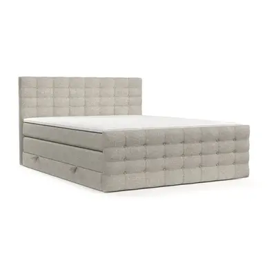 Béžová boxspring postel s úložným prostorem 160x200 cm Blend – Maison de Rêve