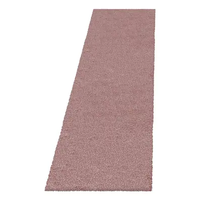 Růžový běhoun 80x250 cm Fluffy – Ayyildiz Carpets