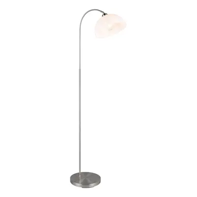 Stojací lampa ve stříbrné barvě s kovovým stínidlem (výška 170 cm) Sierra – Trio