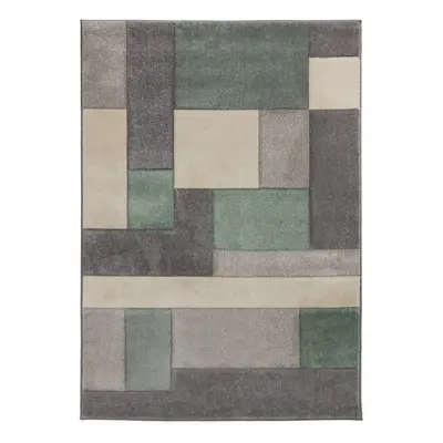 Zeleno-šedý koberec Flair Rugs Cosmos, 80 x 150 cm