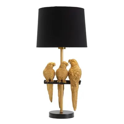 Černá stolní lampa Mauro Ferretti Parrots