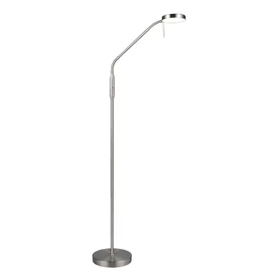 LED stojací lampa ve stříbrné barvě (výška 160 cm) Moreno – Trio