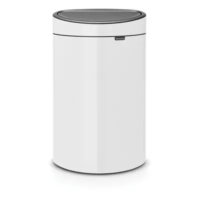 Bílý dotykový ocelový odpadkový koš 40 l Touch Bin – Brabantia