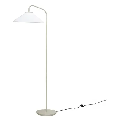 Krémová stojací lampa se skleněným stínidlem (výška 158 cm) Solid – Hübsch