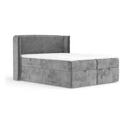 Šedá boxspring postel s úložným prostorem 180x200 cm Passion – Maison de Rêve