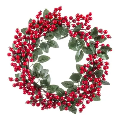 Vánoční věnec ø 45 cm Holly Leaves – Casa Selección