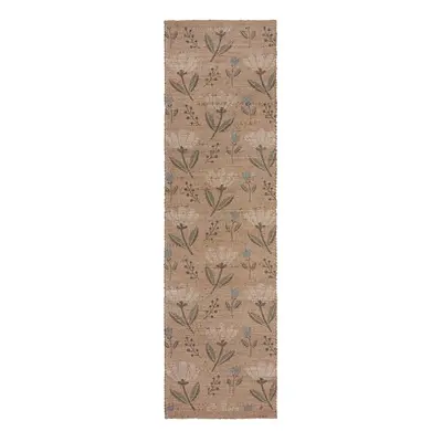 Ručně tkaný běhoun s příměsí juty v přírodní barvě 60x230 cm Arriana – Flair Rugs