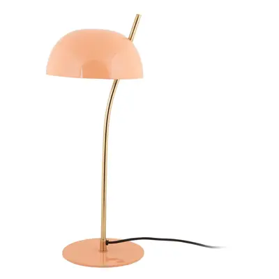 Stolní lampa v lososové barvě s kovovým stínidlem (výška 55 cm) Vivo – Leitmotiv