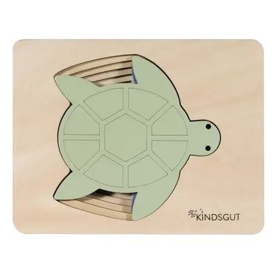 Dřevěné vkládací puzzle Turtle – Kindsgut