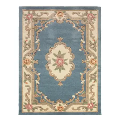 Modrý vlněný koberec Flair Rugs Aubusson, 150 x 240 cm