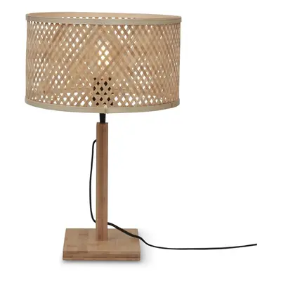 Stolní lampa bambusovým stínidlem v přírodní barvě (výška 38 cm) Java – Good&Mojo