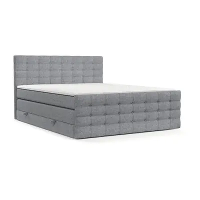 Šedá boxspring postel s úložným prostorem 160x200 cm Blend – Maison de Rêve