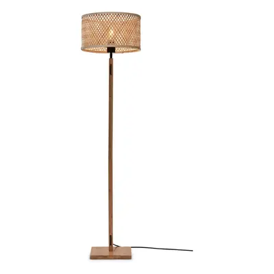 Stojací lampa s bambusovým stínidlem v přírodní barvě (výška 128 cm) Java – Good&Mojo