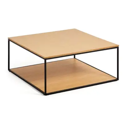 Konferenční stolek s deskou v dubovém dekoru 80x80 cm Yona - Kave Home