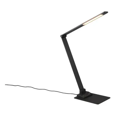 Černá LED stmívatelná stolní lampa (výška 72 cm) Travis – Trio