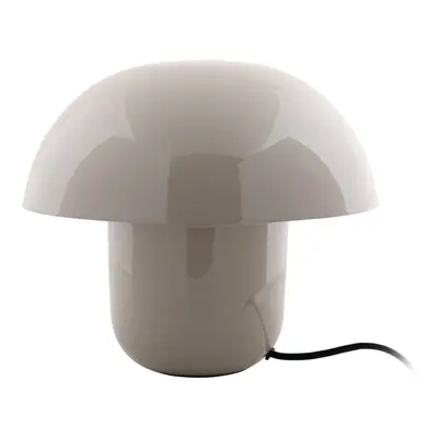 Šedá stolní lampa s kovovým stínidlem (výška 25 cm) Fat Mushroom – Leitmotiv