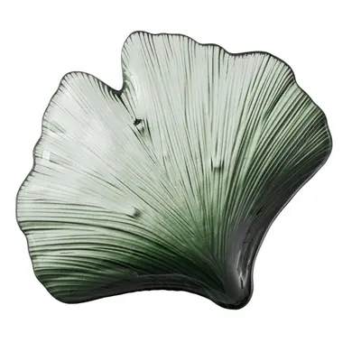 Skleněný dekorační tác 16x17 cm Gingko – Ixia