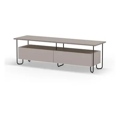 Šedo-béžový TV stolek 150x45 cm Dilly – Marckeric