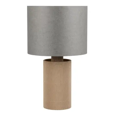 Šedo-béžová stolní lampa (výška 28 cm) Canio – Trio