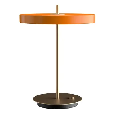 Oranžová LED stmívatelná stolní lampa s kovovým stínidlem (výška 41,5 cm) Asteria Table – UMAGE