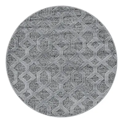 Šedý kulatý koberec ø 80 cm Pisa – Ayyildiz Carpets