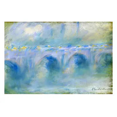 Reprodukce obrazu Claude Monet - Le Pont de Waterloo, 90 x 60 cm