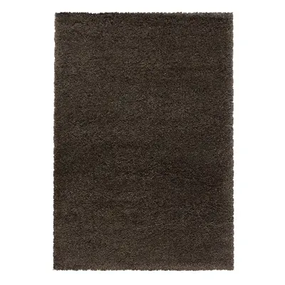 Tmavě hnědý koberec 160x230 cm Fluffy – Ayyildiz Carpets