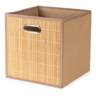 Bambusový úložný box v přírodní barvě 31x31x31 cm – Compactor