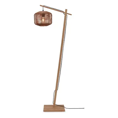 Stojací lampa s ratanovým stínidlem v přírodní barvě (výška 150 cm) Tanami – Good&Mojo