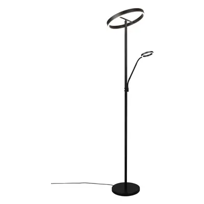 Černá LED stojací lampa (výška 180 cm) Willis – Trio