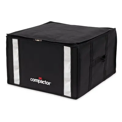 Černý úložný box na oblečení Compactor XXL Black Edition 3D Medium, 125 l