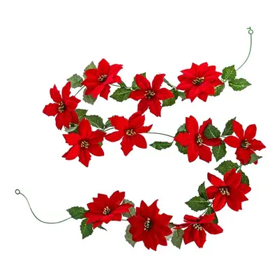 Vánoční girlanda 180 cm Poinsettia – Casa Selección