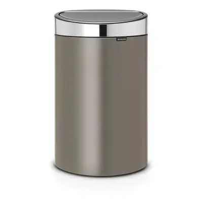 Šedý dotykový ocelový odpadkový koš 40 l Touch Bin – Brabantia