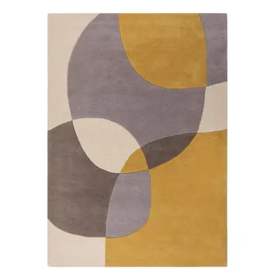 Okrově žlutý vlněný koberec 230x160 cm Glow - Flair Rugs