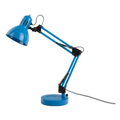 Světle modrá stolní lampa s kovovým stínidlem (výška 52 cm) Funky Hobby – Leitmotiv