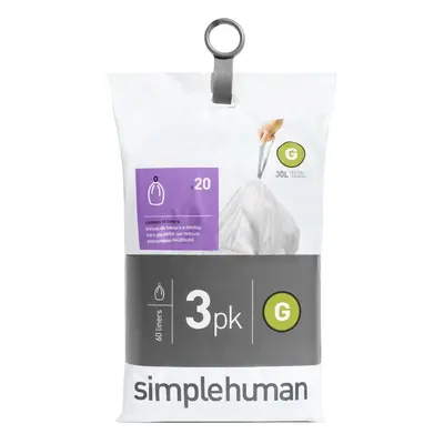 Pytle na odpadky 60 ks 30 l G - simplehuman