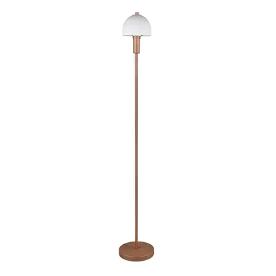 Stojací lampa v bronzové barvě se skleněným stínidlem (výška 120 cm) Glenn – Trio