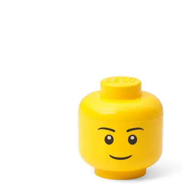 Žlutý úložný box LEGO® Boy, ø 10,6 cm