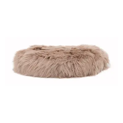 Béžový podsedák z ovčí kožešiny Native Natural Round, ⌀ 40 cm