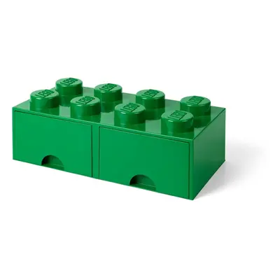 Zelený úložný box se 2 šuplíky LEGO®