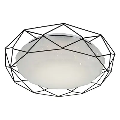 Bílé LED stropní svítidlo s kovovým stínidlem 43x43 cm Sven – Candellux Lighting