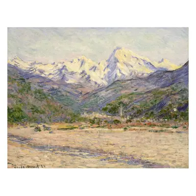 Obraz - reprodukce 70x55 cm The Valley of the Nervia, Claude Monet – Fedkolor