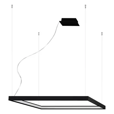 Černé LED závěsné svítidlo 130x40 cm Jutila - Nice Lamps