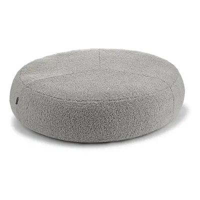 Šedý pelíšek pro psa z materiálu bouclé ø 90 cm Senso Pouffe Pebble M/L – MiaCara