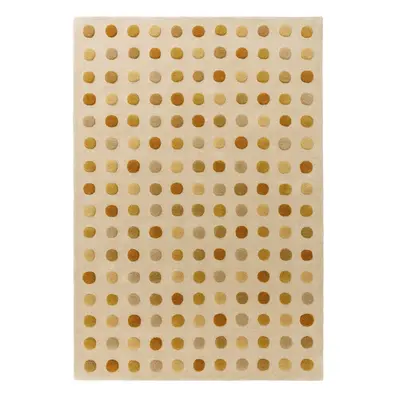 Žlutý ručně tkaný vlněný koberec 120x170 cm Dotty – Asiatic Carpets